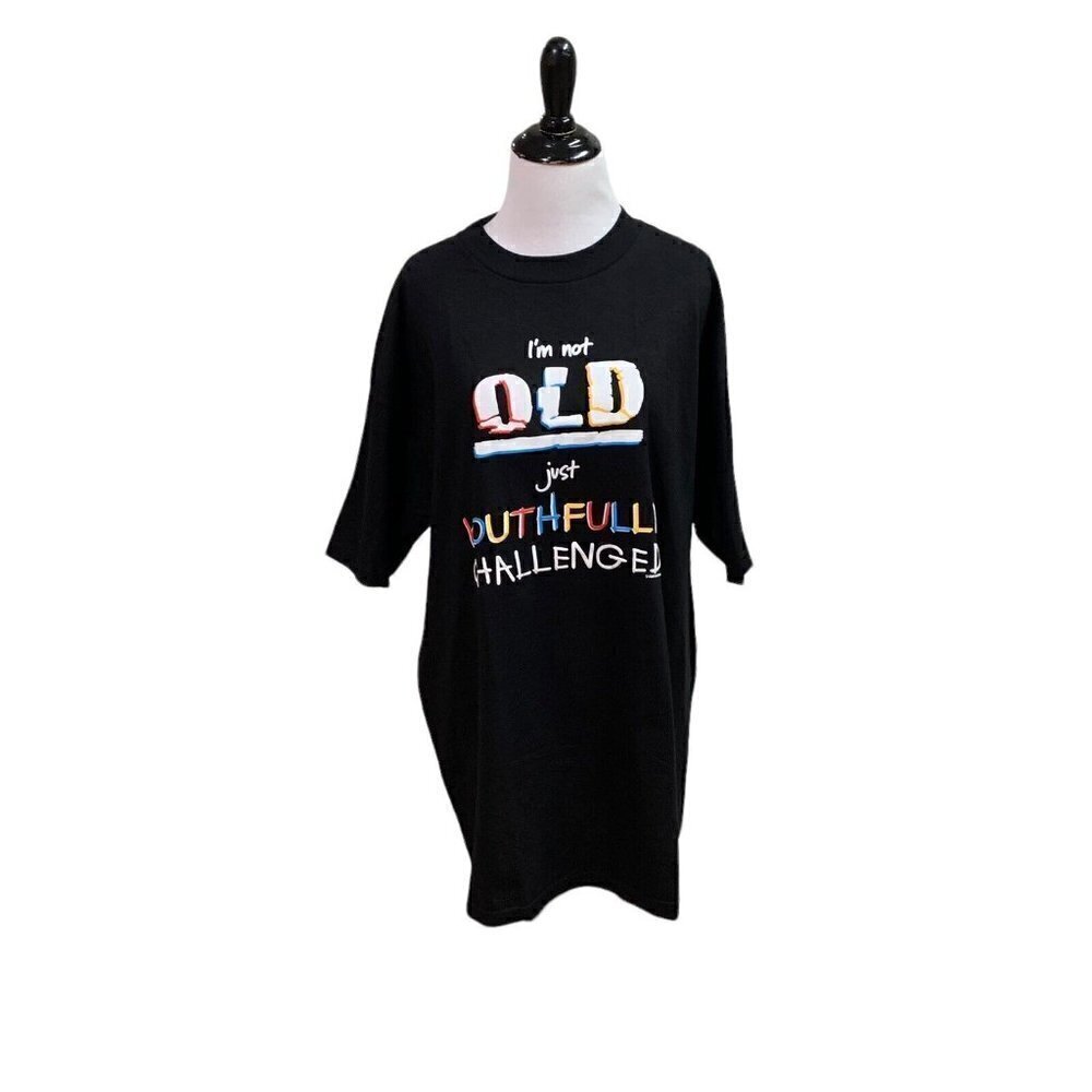 Vintage 1994 Laid back Ent. Inc. Women's Size XL Crewneck Shirt " I m not old.."
